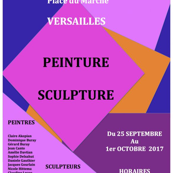 Exposition à Versailles du 25 Septembre au 1er Octobre 2017